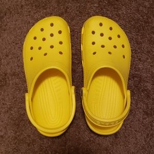 Lemon yellow Crocs